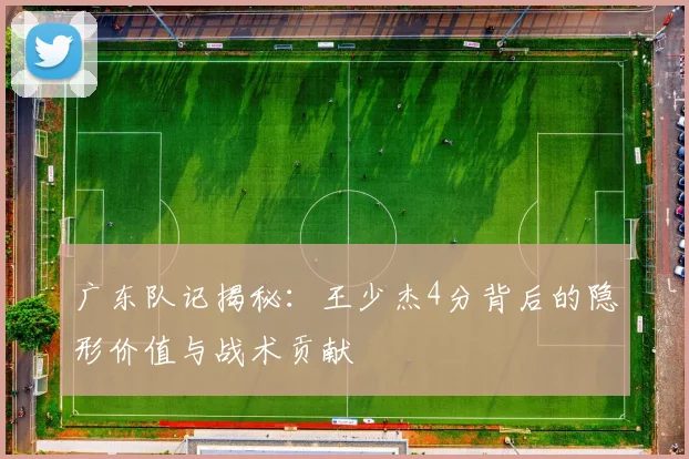 广东队记揭秘：王少杰4分背后的隐形价值与战术贡献